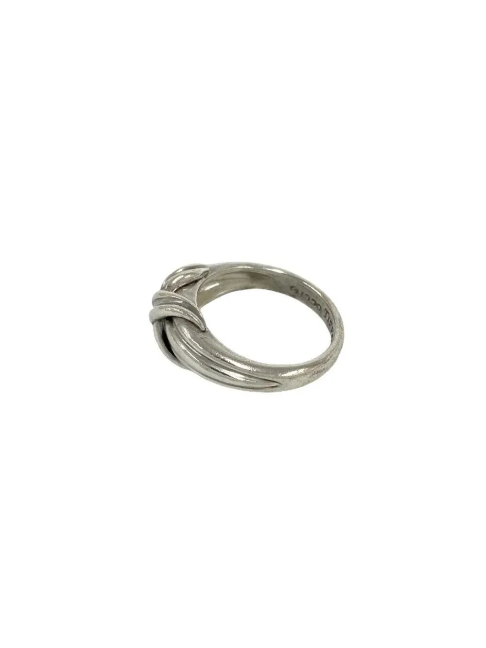 Tiffany & Co Vintage Signature Cross Ring 925 Sterling Silver Accessory